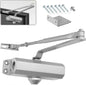 Hydraulic door closer automatic stop