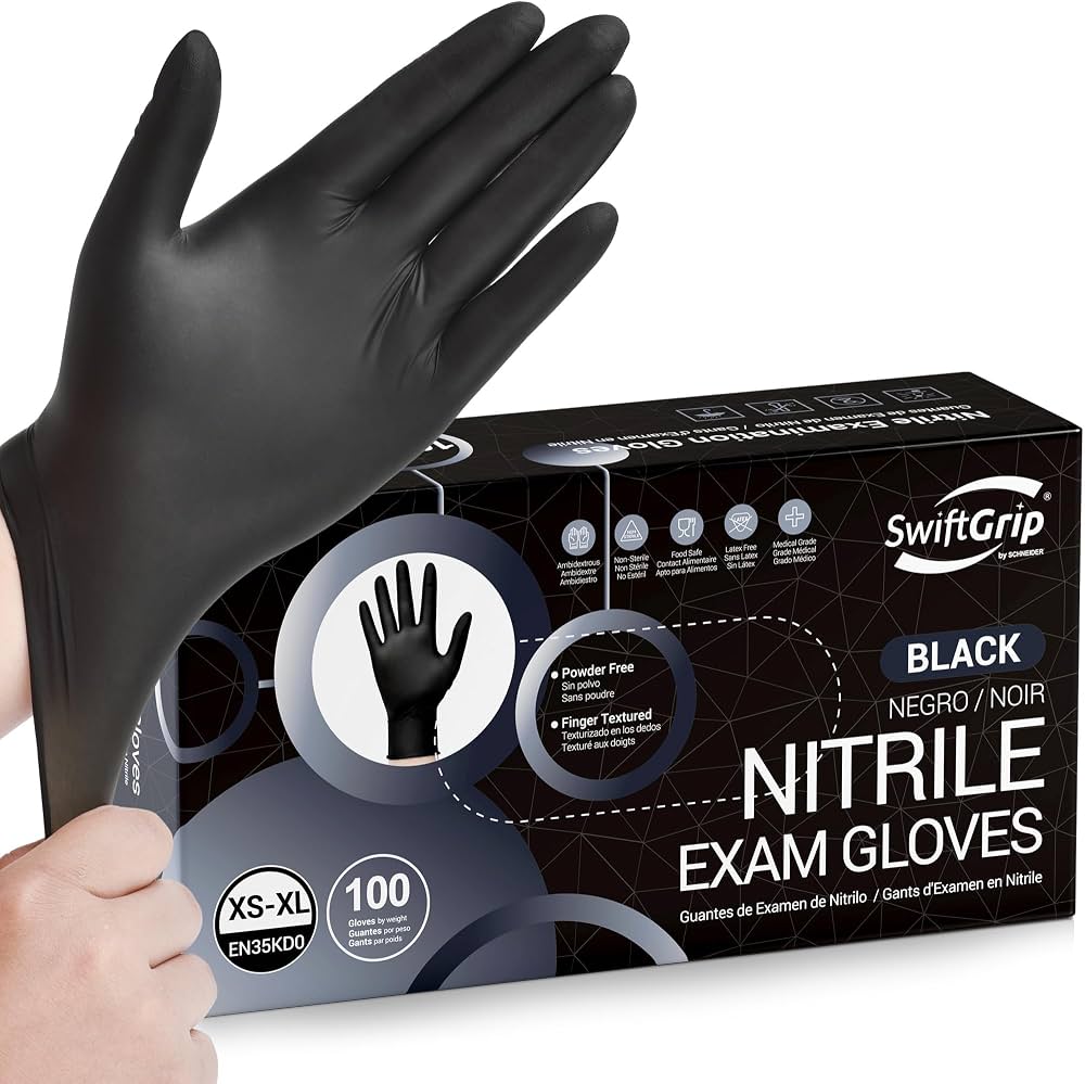 كف اسود علبة NITRILE MEDIUM Your Brand Name