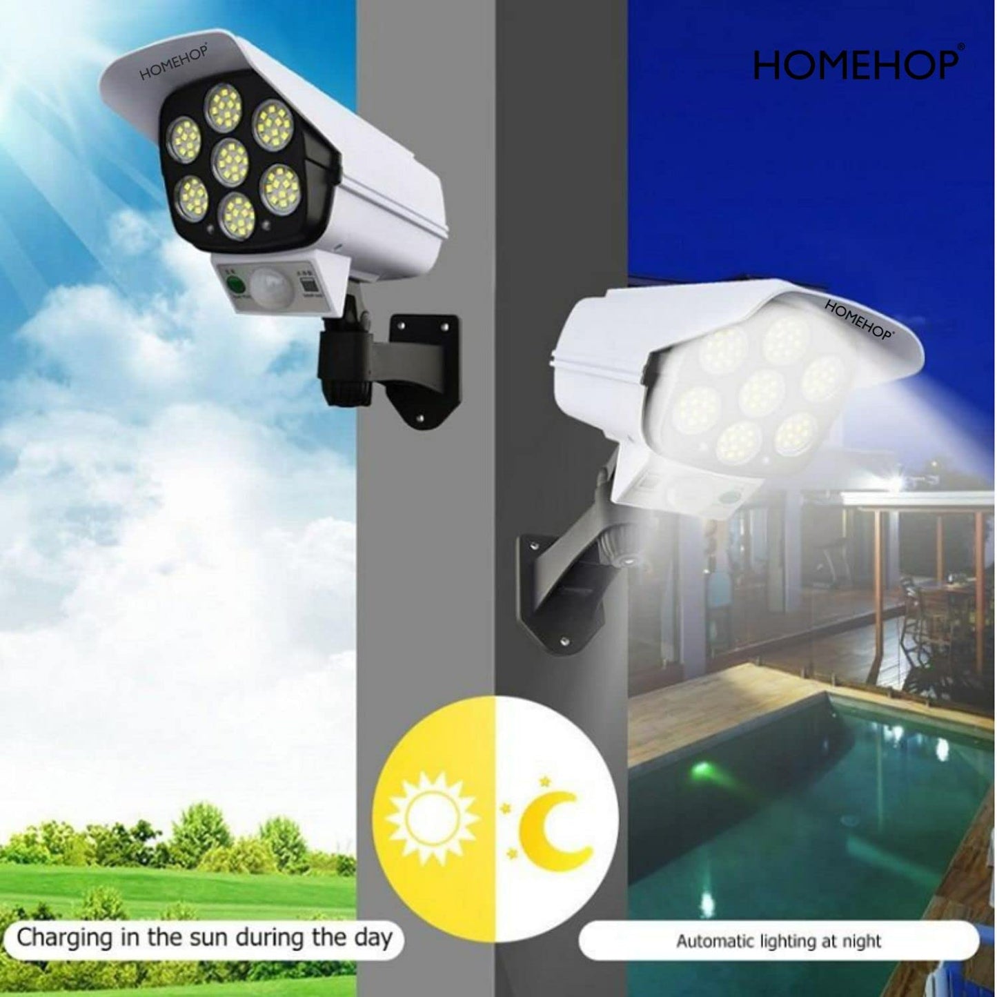 Solar light Camera shape Your Brand Name